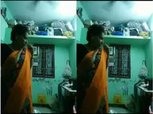 Today Exclusive-Desi Aunty Changing Cloths Record In Hidden Cam