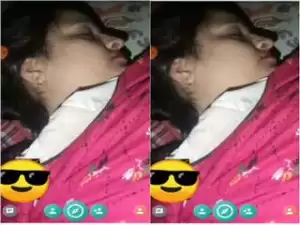 Today Exclusive- Couples Romance and Handjob on video Call Part 3