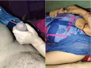 Today Exclusive- Sexy Desi Bhabhi Handjob and Fucked Part 2