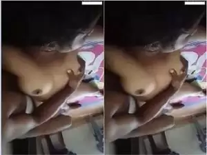 Today Exclusive-Desi Bhabhi Boob Pressing By Hubby