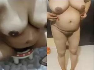 Today Exclusive- Desi Wife Nude Video Record By Hubby