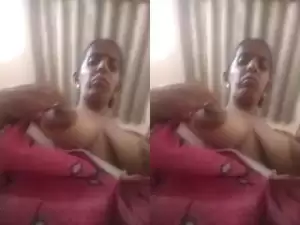 Today Exclusive -Telugu Bhabhi Showing her Boobs and Pussy  Part 1