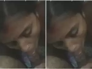 Today Exclusive –  Desi Cheating Wife Blowjob