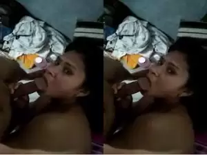 Today Exclusive – Sexy Bhabhi Blowjob and Hubby Record Her Nude Video Part 1