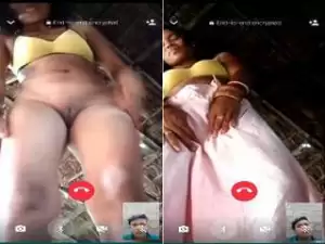 Today Exclusive – Desi Bhabhi Showing her Pussy to Lover On Video Call