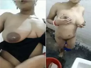 Today Exclusive – Sexy Boudi Showing Her Boobs and Pussy Part 1