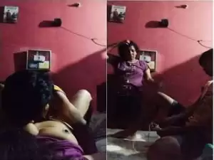 Today Exclusive- Sexy Bhabhi Boobs Sucking and Hard Fucked By Dewar