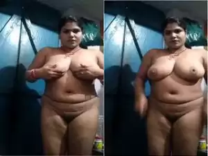 Today Exclusive- Sexy Desi Bhabhi Strip Her Cloths and Showing her Nude Body Part 2