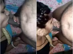 Today Exclusive- Desi Boudi Blowjob and Fucked part 1