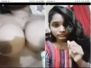 Today Exclusive- Cute Bangla Girl Showing Her Big Boobs and Pussy