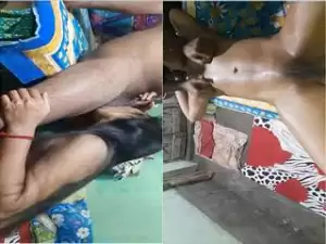 Today Exclusive- Sexy Puja Boudi Body Massage Blowjob and Fucked Part 1