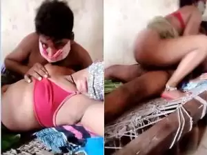 Today Exclusive- Village Bhabhi Boobs Sucking and Fucked