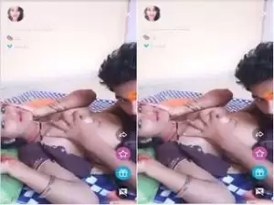 Today Exclusive- Sexy Desi Bhabhi Boobs Sucking On Live Tango Show