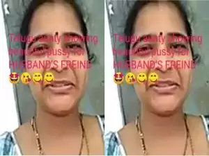Today Exclusive- Telugu Cheating Wife Showing Her Pussy Part 1