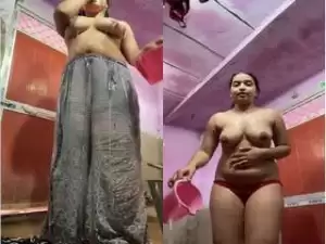 Today Exclusive – Sexy Desi Girl Strip her Cloths and Showing her Nude Body Part 3