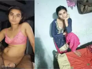 Today Exclusive – Cute Desi Village Wife Handjob and Fucked Part 2