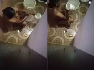 Today Exclusive – Desi Wife Bathing Record In Hidden Cam