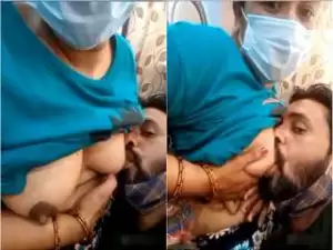 Today Exclusive- Paki Wife Boobs Sucking By Hubby