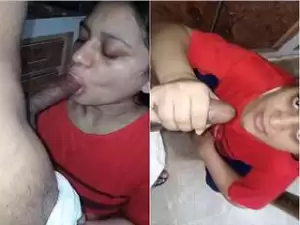 Today Exclusive-Paki Wife Showing her Boobs and Blowjob Part 1