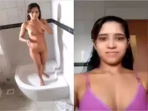 Today Exclusive -Cute Bangla Girl Strip her Cloths and Showing Her Nude Body