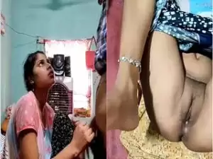 Today Exclusive -Famous Desi Cam Cpl Blowjob And Fucked Part 1