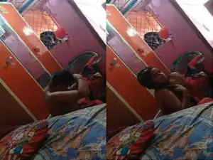 Today Exclusive- Desi Wife Wearing Cloths After Bathing