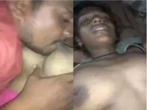 Today Exclusive-  Village Bhabhi Boobs Sucking By Hubby