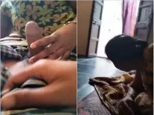 Today Exclusive- Shy Telugu Wife Give Handjob