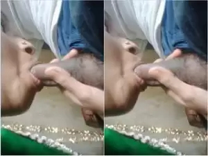 Today Exclusive- Desi Wife Sucking Lover Dick Part 1