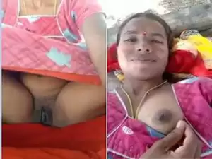Today Exclusive-Telugu Bhabhi Showing her Boobs and Pussy Part 2