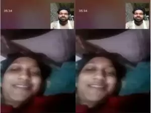 Today Exclusive-Desi Bhabhi Showing her Pussy On Video Call