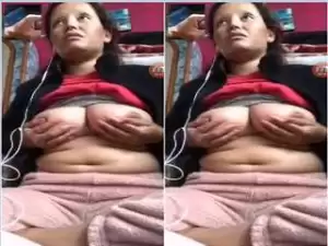 Today Exclusive-Assamese Paid Girl Showing her Boobs and Pussy Part 2