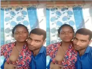 Today Exclusive- Desi Village Girl Boobs Pressing By Lover