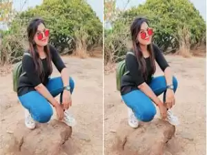 Today Exclusive- Desi Girl Kissing Lover Dick and Body Part 6