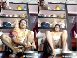 Indian Aunty Pussy flash While Taking With Lover On Video Call