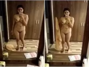 Today Exclusive- Cute Punjabi Girl Record Her Nude Selfie