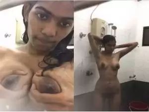 Today Exclusive-Cute Desi Girl Bathing