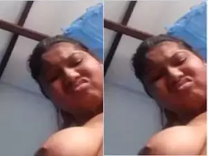 Today Exclusive- Cute Desi Girl Big Boob
