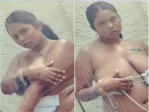 Today Exclusive-Sexy Oasi Das Bathing Part 2