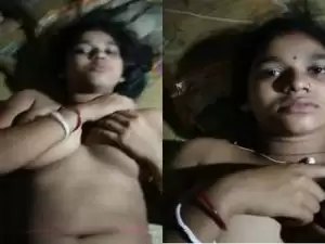 Today Exclusive- Sexy Desi Boudi Nude Video Record By Hubby Part 2
