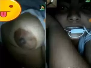 Today Exclusive- Cute Bangla Girl Showing Her Boobs and Pussy to Lover On Video Call part 2