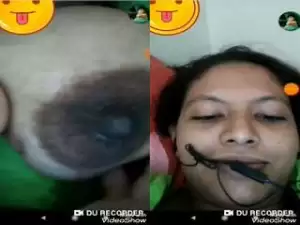 Today Exclusive- Cute Bangla Girl Showing Her Boobs and Pussy to Lover On Video Call part 10