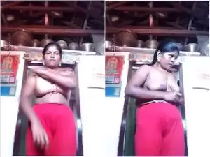 Today Exclusive- Village Bhabhi Strip her Cloths and Showing Her Nude Body Part 3