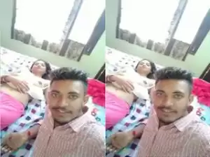 Today Exclusive- Sexy Bhabhi Boobs Video Record By Hubby