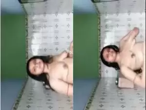 Today Exclusive- Desi Boudi Bathing