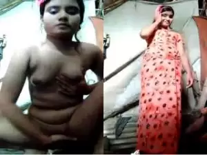 Today Exclusive- Cute Village Girl Showing Nude Body And Fingering