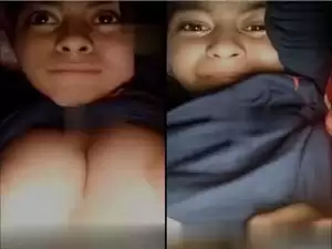 Today Exclusive- Cute Desi Girl Showing Boobs and Bathing Part 2