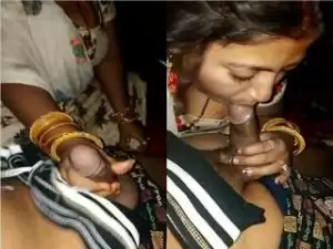 Today Exclusive- Hot Desi Bhabhi Blowjob