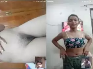 Today Exclusive – Cute Desi Girl Shows Her Nude Body To Lover On Video Call