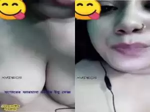 Today Exclusive – Sexy paid Randi Shows Her Boobs and Pussy on video Call Part 3